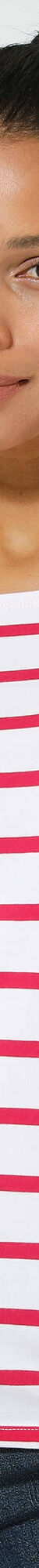 T-shirt marinière manches longues, coton biologique(**) (blanc / framboise) T-shirt marinière manches longues, coton biologique(**) (blanc / framboise)